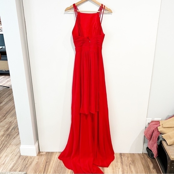 Fame and Partners High Neck Chiffon Maxi Dress - Picture 5 of 12